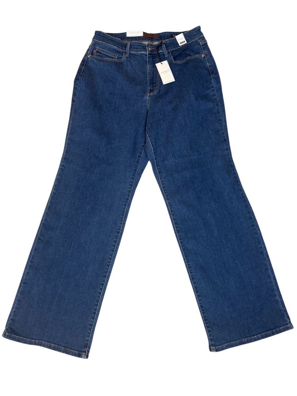 Judy Blue Medium Wash High Waist Wide Leg Jeans Women’s Size 16W NWT